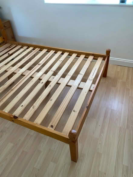 Photo of free Double bed pine frame (Easton, Portland DT5) #4