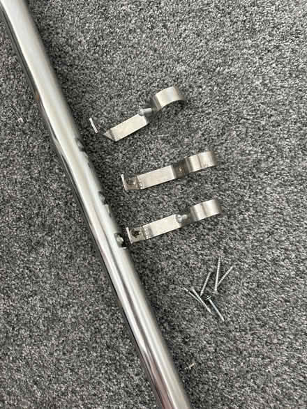 Photo of free Silver curtain pole with glass ends (Westham BN24) #3