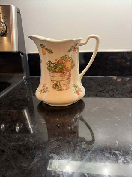 Photo of free 6.5" Ceramic Fruit Basket Pitcher (Belmont, MA) #2