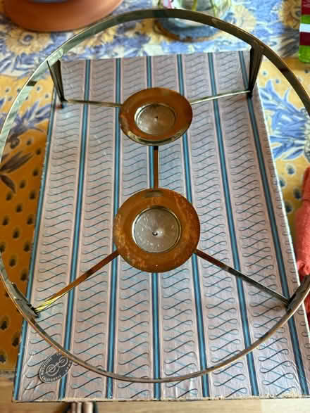 Photo of free Glass platter with candle warmers (Hale/Llagas in Morgan Hill) #2