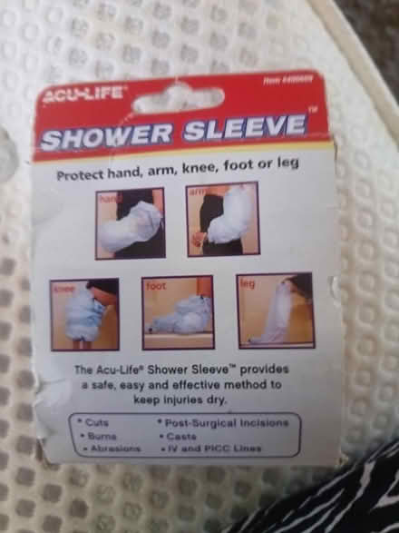 Photo of free Shower sleeve to keep arm or leg dry in shower. (St Nicholas SG1) #2