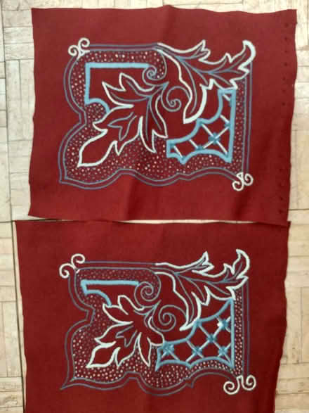Photo of free Embroidered felt (New Greens AL3) #1