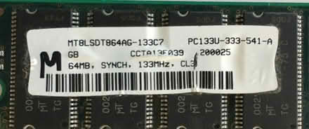 Photo of free sdram (Foster & California Ave) #2