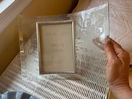 Photo of free Curved etched glass photo frame (Teaneck, NJ) #1