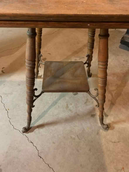 Photo of free antique square table (West Townsend) #2
