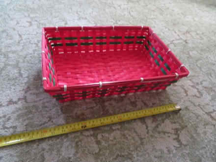 Photo of free wicker basket bright red (Addiscombe CR0) #1