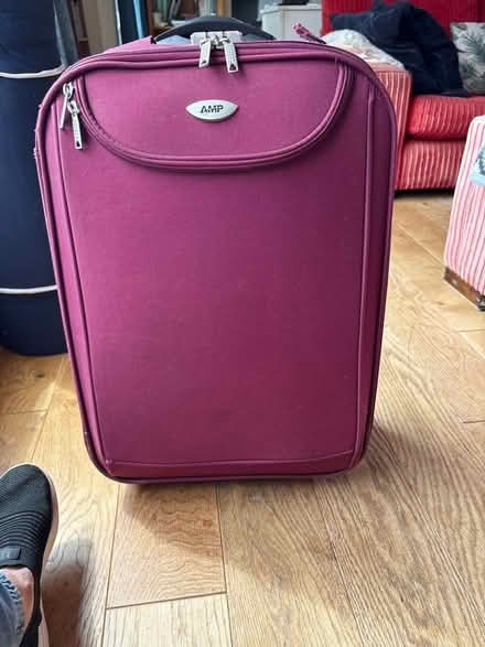 Photo of free Wine coloured suitcase (Drum Brae EH4) #1
