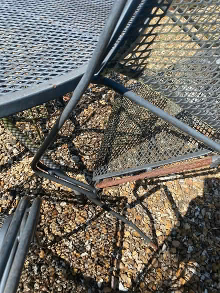 Photo of free Metal garden table with 3 chairs (Milton Bryan . MK179HS) #3