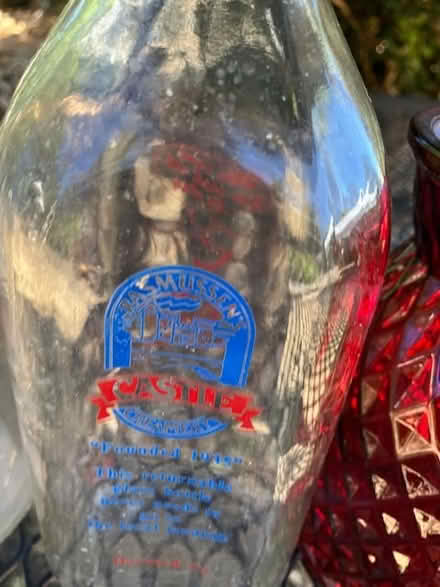Photo of free 2 vintage milk bottles, red vase (south sunnyvale) #2