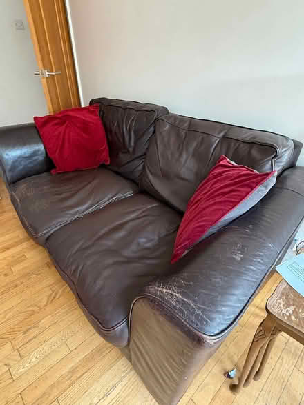 Photo of free 2 M&S leather sofas (Beaconsfield HP9) #2