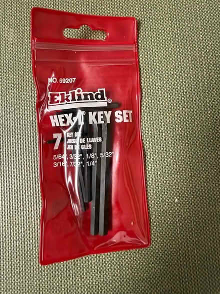 Photo of free Hex Key Set No.1 (Terra Linda) #1
