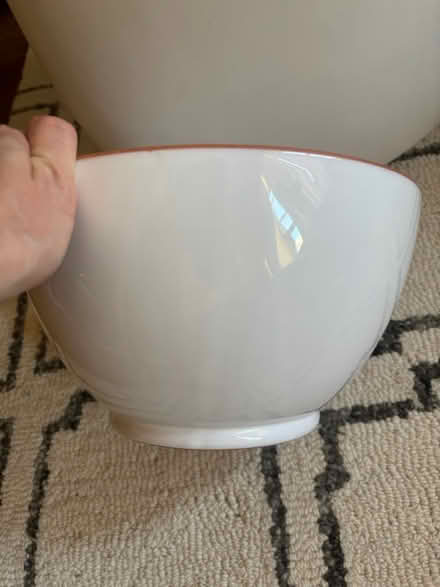 Photo of free Large white stoneware mixing bowl (Rego Park) #2