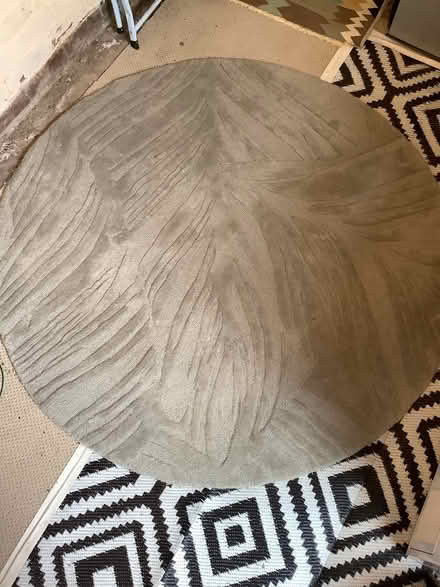 Photo of free Circular tufted rug 160cm diameter grey (Waldridge Park DH2) #1