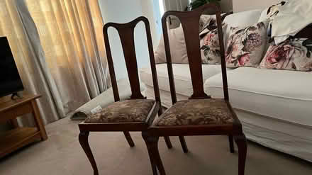 Photo of free 2 beautiful dining chairs (market harborough LE16) #1