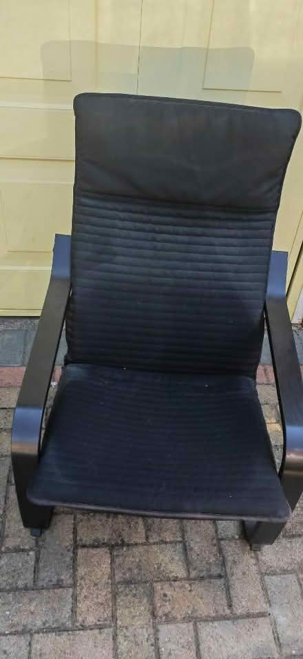 Photo of free IKEA Poang Black chair (Woodley RG6) #2