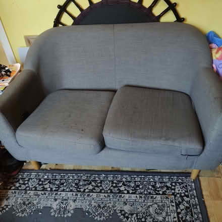 Photo of free Grey two seater sofa (Moorlands LA1) #1