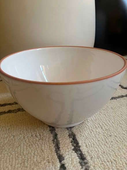 Photo of free Large white stoneware mixing bowl (Rego Park) #1
