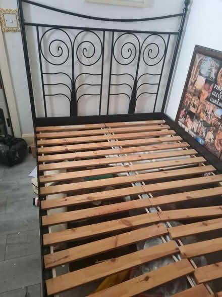 Photo of free Metal bed frame (Harlesden) #1