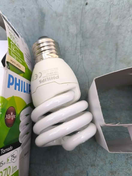 Photo of free Two brand new Philips 15W CFLs (Knaresborough HG5) #1