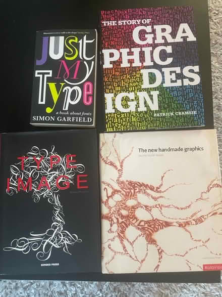 Photo of free Collection of graphic design books (BS34) #1