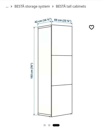 Photo of free 2 x Ikea Besta Tall Storage cabinets (Blackborough End PE32) #4