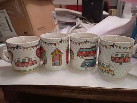 Photo of free 4 caravan themed mugs (Billing Road East area NN3) #1