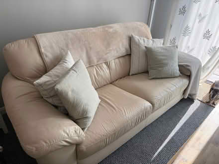 Photo of free 3 seater leather sofa (Thomas Mills High School IP13) #1
