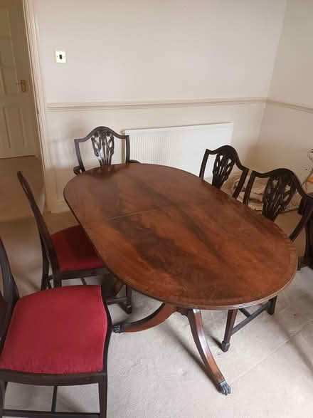 Photo of free Dining table and chairs (Croston PR26) #1