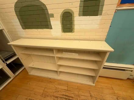 Photo of free 2.2m wooden shelves, 1.2m high (Sw14 8ED) #4