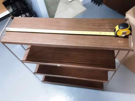 Photo of free Light metal shelving unit (Carlingwood) #2