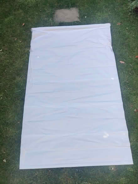 Photo of free 2 white blackout Roman blinds (Lower Clapton E5) #1