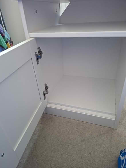 Photo of free White bedside table with cupboard (AB22) #4