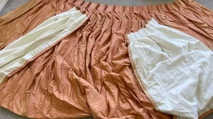 Photo of free 2x large raw silk & cotton curtains (Rochester ME1) #1