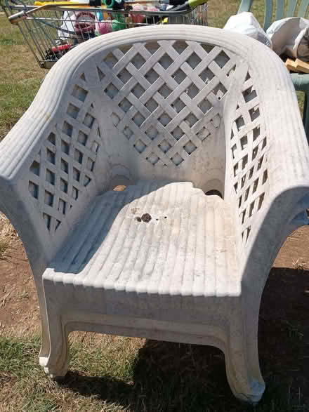 Photo of free 3 old stacking garden chairs (Billing Road East area NN3) #3