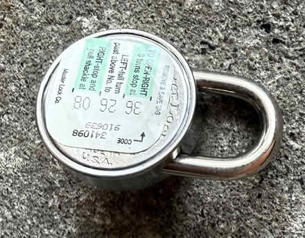 Photo of free Combination Padlock No. 3 (Terra Linda) #2