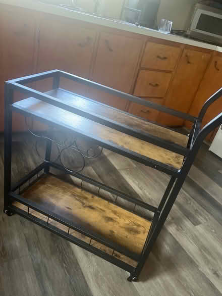 Photo of free Wood and Metal Bar Cart (E Main St) #1