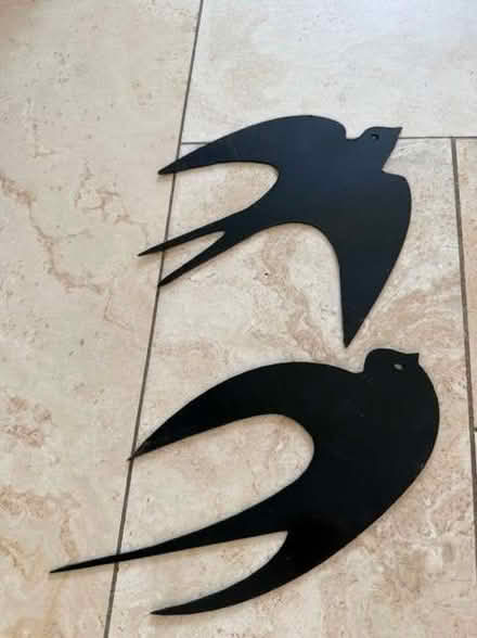Photo of free 2 metal black swallow silhouette wall decorations (Clewer New Town SL4) #1