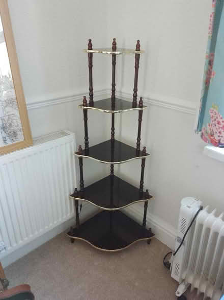 Photo of free Corner shelving unit (Old Colwyn LL29) #1