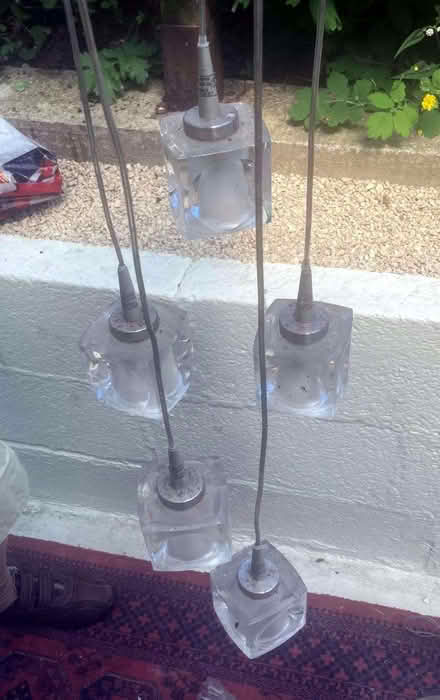 Photo of free Four ceiling-mounted sets of 5 lamps - 2 types of each. (Stroud GL5) #2