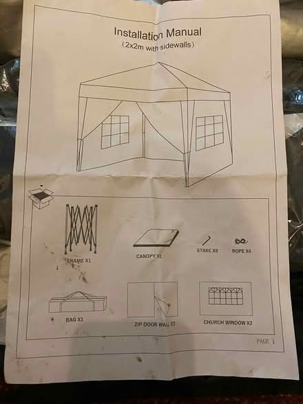 Photo of free Gazebo 2m x 2m (Carlisle CA1) #2