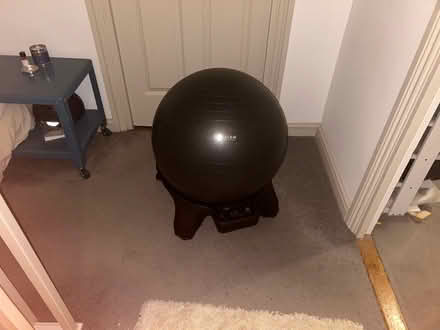 Photo of free Gaia ball desk chair minus pointless back bit (Dalston E8) #3