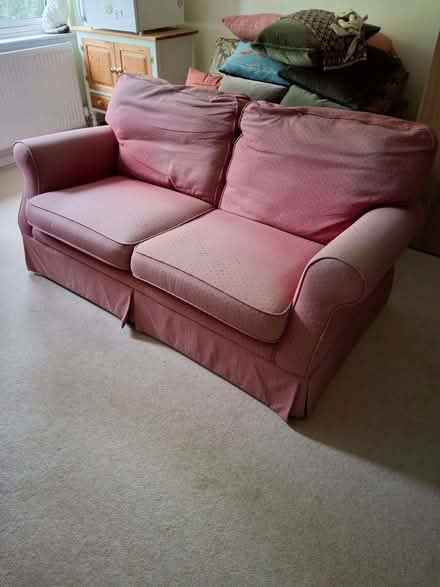 Photo of free Vintage Laura Ashley Pink 2 seater sofa (Llangrove HR9) #3