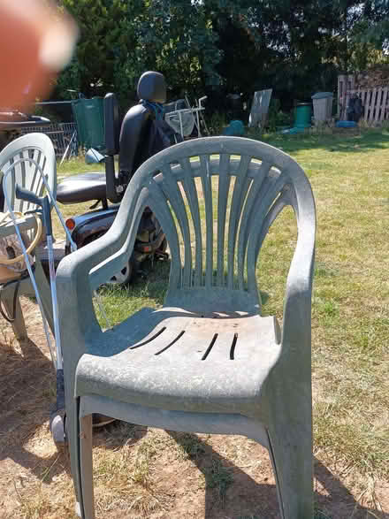Photo of free 4 old stacking garden chairs (Billing Road East area NN3) #2