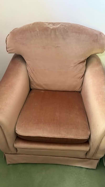 Photo of free Rose pink armchairs and foot stall (Loudwater HP10) #2