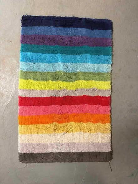 Photo of free Rainbow bath mat (DuPont Circle) #1