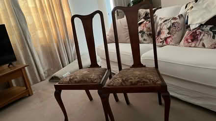 Photo of free 2 beautiful dining chairs (market harborough LE16) #2
