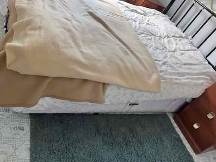 Photo of free Double Divan Base With Headboard (Chirk LL14) #2