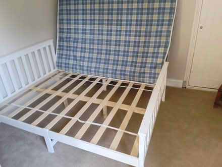 Photo of free New double bed with mattress (Shurlock Row RG10) #1
