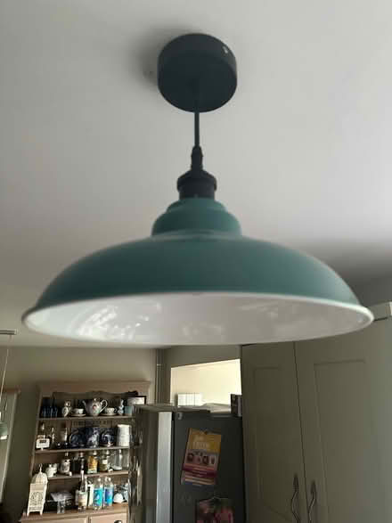 Photo of free Blue metal lamp (Cosby LE9) #1