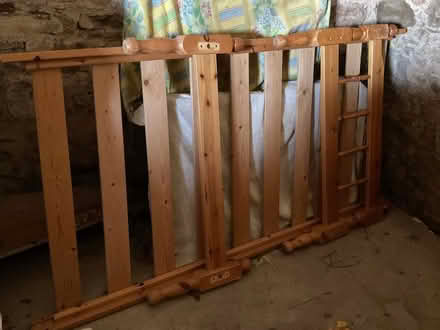 Photo of free Partially dismantled pine single bed frame (Motherby CA11) #1